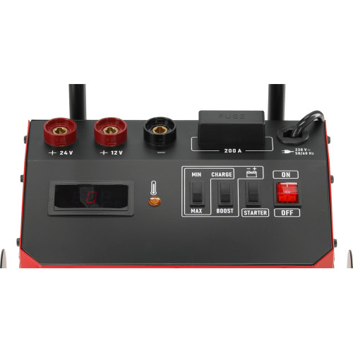 Пуско-зарядний пристрій YATO акумулятор 12/24 В, 5/15/32 А, 20-400 Аh від ел мер 230 В, старт- 320А