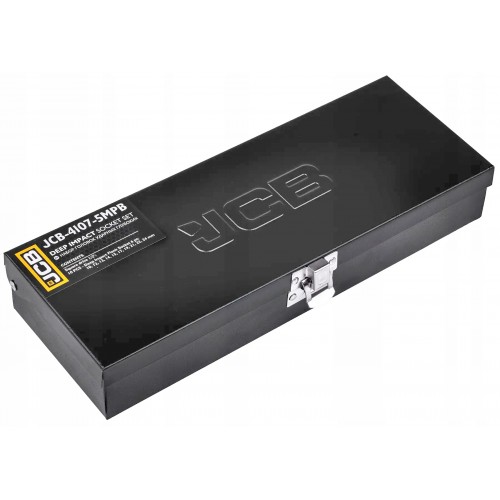 набор головок глубоких ударных 10 ед. 1/2" (6-гр.) (10 - 24 мм) JCB Tools JCB-4107-5MPB