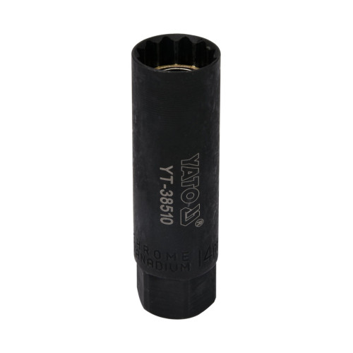 Головка свечная 14мм,12-гранная,квадрат 3/8" с магнитной фиксацией. YATO YT-38510