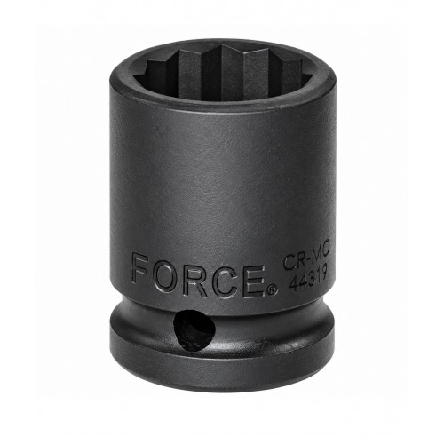 Головка ударна 1/2",12-гранна,16мм, довжина 38мм. FORCE 44816 F