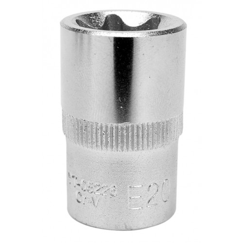 Головка торцева TORX E20,квадрат 1/2",довжина 38мм. YATO YT-05226