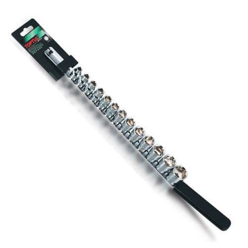 Набір дюймових головок 1/2" 5/16"–1-1/4",19 предметів на планці. TOPTUL GAAQ1608U