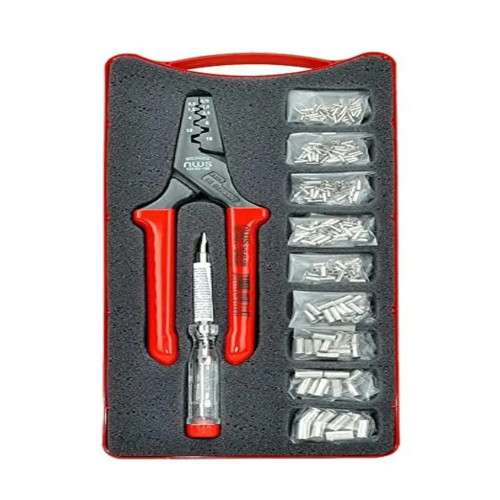 Кліщі для обтиску проводів, 200мм,муфти 0,5–16,0мм²,у футлярі. NWS 143-BS