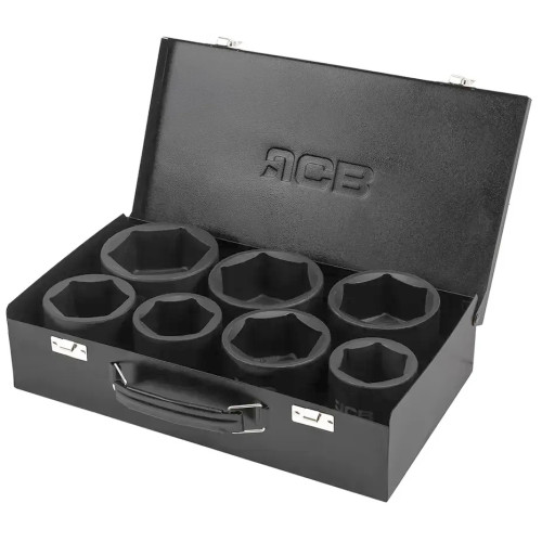 Набор ударных головок 1", 7 шт. (46-75 мм) JCB Tools JCB-8071-5MPB