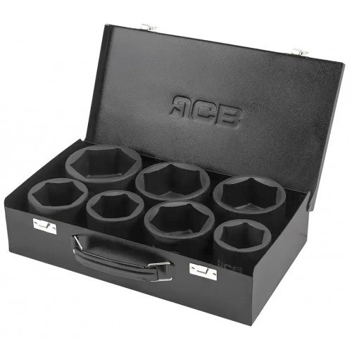 Набор ударных головок 1", 7 шт. (46-75 мм) JCB Tools JCB-8071-5MPB