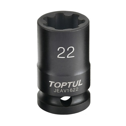 Головка для тормозных суппортов 1/2",22мм,7 граней Audi S5. TOPTUL JEAV1622