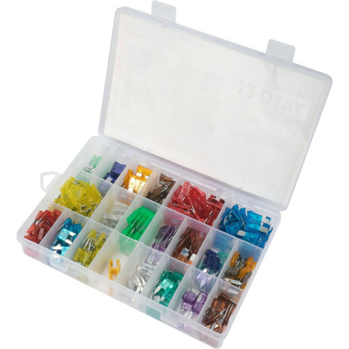 Набор автомобильных предохранителей MINI и Standart, 301шт (2–40 А) со съёмником. YATO YT-83148