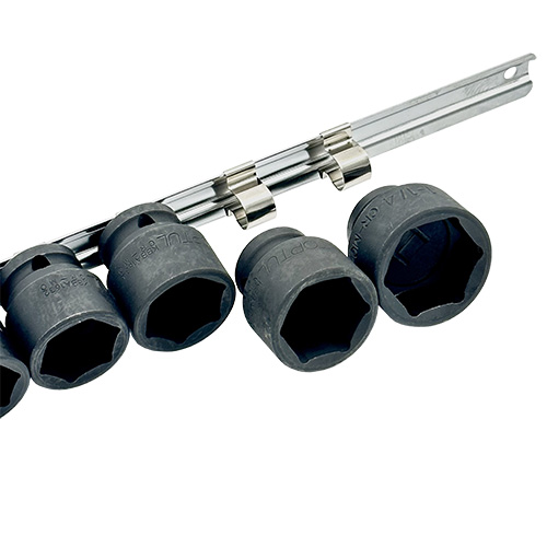 Набор головок ударных дюймовых 1/2" 3/8...1-1/4 14од. (на планке) TOPTUL GBAQ1401D