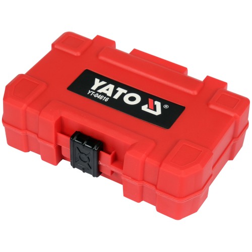 Набір насадок викруткових ударних YATO шліци: пл, PH, PZ, Torx, торц 6,8,10 з тримачем 1/4", 37елем.