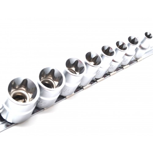 Набір головок TORX 3/8" E8-E20 8од. (зірка Давида) TOPTUL GAAG0802