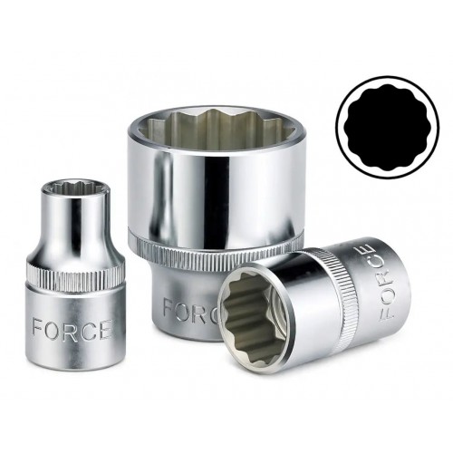 Головки торцевые 1/2",12-гранные, WHITWORTH (BSW), длина 38мм. FORCE 548W1.4 F Series