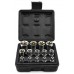 Набор торцевых головок E-TORX 1/4",3/8",1/2" (E4–E24),14 предметов. GEKO G13566
