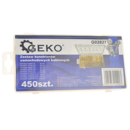 Набор автомобильных электрических разъемов, 450шт. GEKO G02827