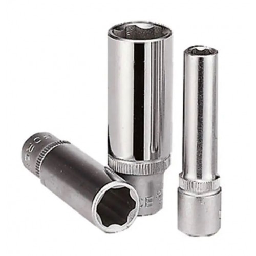 Головка торцевая глубокая Surface Drive,квадрат 1/4",8мм, длина 50мм. FORCE 5275008 F