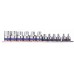 Набір головок E-TORX 3/8",1/2" (E4–E20),12 головок на планці. KING TONY 7113PR