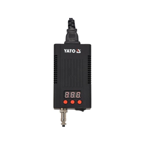 Паяльная станция сетевая: 110-230 V YATO; Р= 75 Вт, t°= 90-480°С, жало тип T12, LCD [YT-82461]