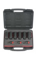 Набір ударних головок 12-граней і біт HEX 1/2" (9 пр.) 40912 FORCE