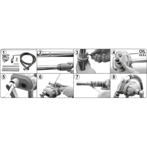 Помпа ротационная для топлива и масла 100л/мин. YATO YT-0715