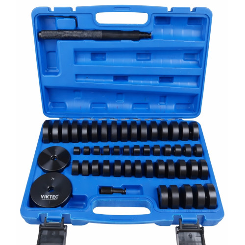 Набор оправок для выпрессовки подшипников,втулок,сальников,18-74мм, 52шт. VIKTEC VT01509