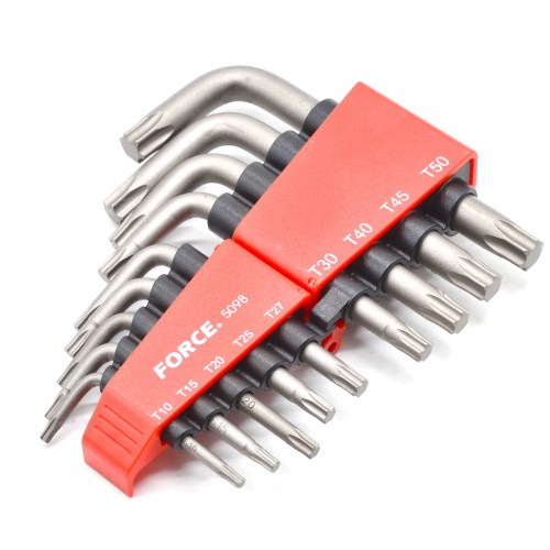 Набір кутових ключів TORX Т10-Т50 9од. 5098 FORCE