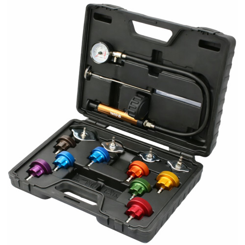 Набір для діагностики системи охолодження,14 предметів. YATO YT-0672