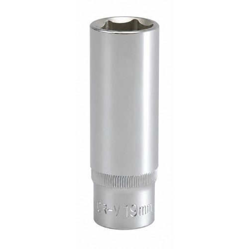 Головки торцевые длинные шестигранные CR-V,квадрат 1/2". YATO YT-1221 Series