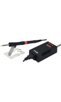 Паяльная станция сетевая: 110-230 V YATO; Р= 75 Вт, t°= 90-480°С, жало тип T12, LCD [YT-82461]