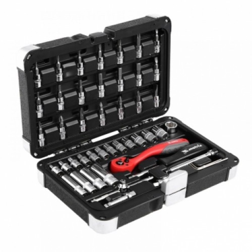 Набор инструмента, 1/4, Cr-V, S2, усиленный кейс, 47 предметов. MATRIX PROFESSIONAL 13550