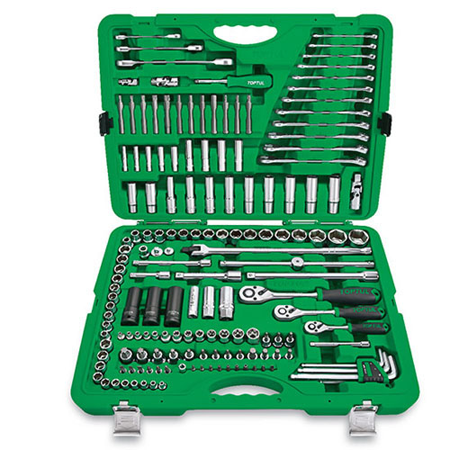 Набор инструментов комбинированный 1/4"&3/8"&1/2" 163од. TOPTUL GCAI163R