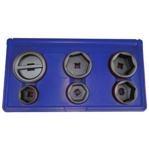 Набор съёмников масляных фильтров низкопрофильных 6шт (24–42мм). ASTA A-268UPG