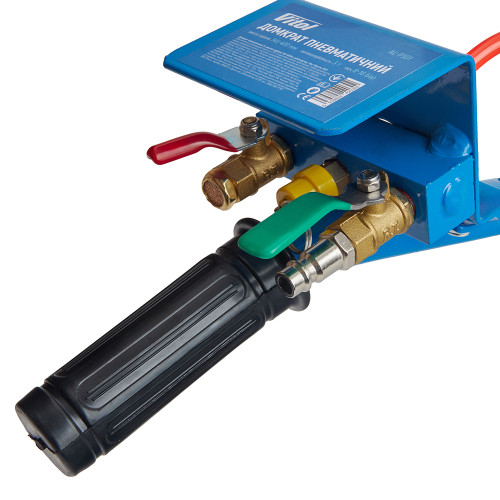 Домкрат пневматический 3,5 т, 145–400 мм, узкая платформа, 16 кг — VITOL AL-PJ01