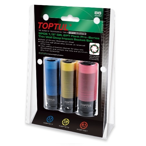 Набір головок 1/2" для шиномонтажу 3од. Pro-Series TOPTUL GDAS0301