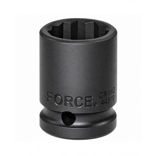 Головка ударная 1/2",12-гранная,18мм, длина 38мм. FORCE 44818 F