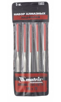 Набор алмазных надфилей 140 х 70 х 3мм,5шт. MATRIX MASTER (158339)