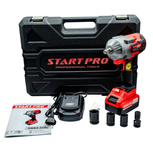 Гайковерт акумуляторний Start Pro SWK2-21BL 5А год, 850Hm, 0-1200/0-1600/0-2350 об/хв SWK2-21BL