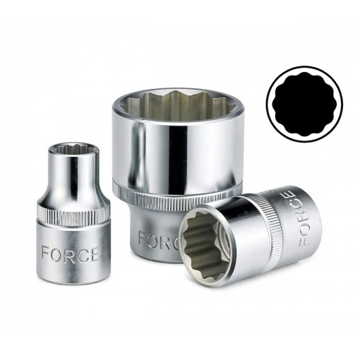 Головка торцева WHITWORTH 1/2",12-гранна 5/8", довжина 45мм. FORCE 548W5.8 F
