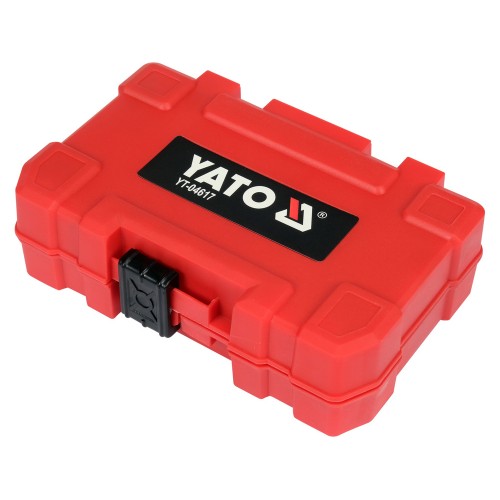 Набор бит ударных YATO PH, PZ, Torx, SL торц 6,8,10 с держателем 1/4", 54элем. YT-04617