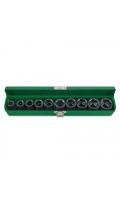 Набор ударных дюймовых головок 1/2", 6-гранных 7/16" – 1",10ед. TOPTUL GEAD1001