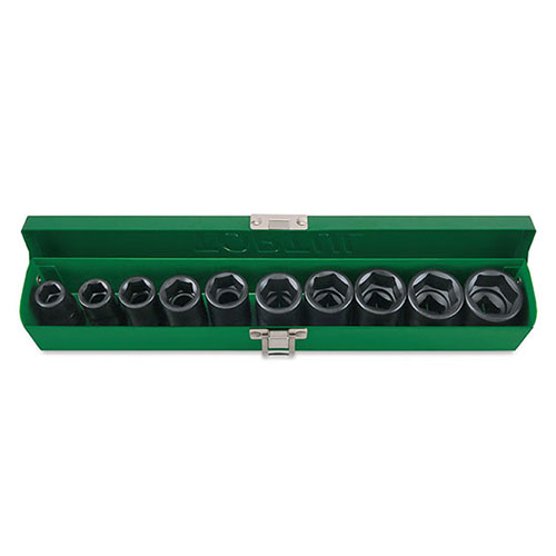 Haбop гoлoвoк удapныx дюймoвыx 1/2" 7/16-1" 10eд. GEAD1001 TOPTUL