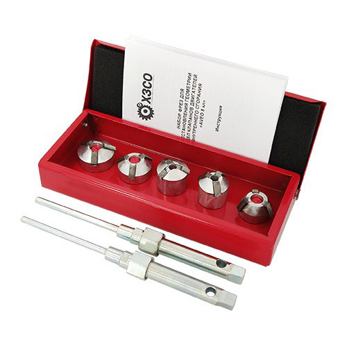 Набір фрез (шарошок) для відновлення геометрії сідел клапанів ДВЗ "AVEO" 8-ми клапанні двигуни. ХЗСО SVCKAVEO8V