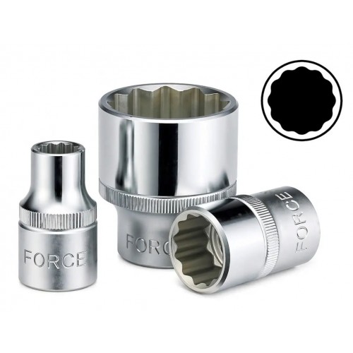 Головка торцева 1/2",12-гранна, WHITWORTH 1/4", довжина 38мм. FORCE 548W1.4 F