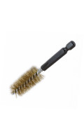 Щетка-ершик 18мм, стальная с латунным покрытием (под дрель). SATRA S-SWB18