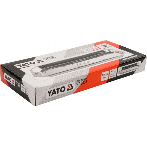Прямоугольный магнитный поднос 350ммх150мм YATO YT-0831