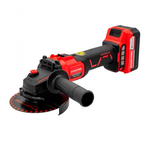 Шліфмашина кутова акумуляторна 125мм 1000-8500 об/хв. Start Pro SAG2-21/2B BRUSHLESS