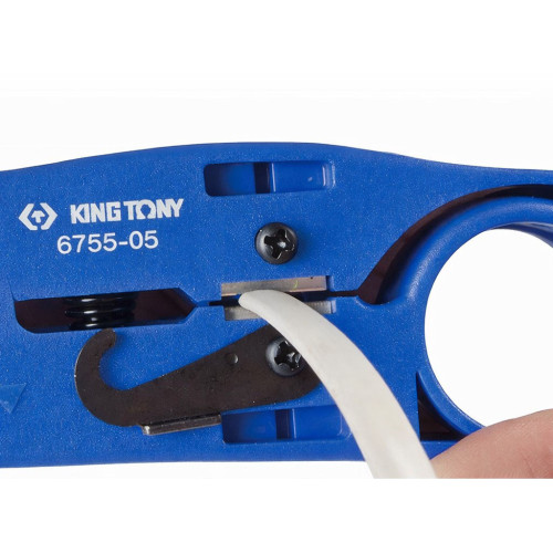 Стриппер для снятия изоляции и резки кабеля 2,6–8,0мм,125мм.KING TONY 6755-05