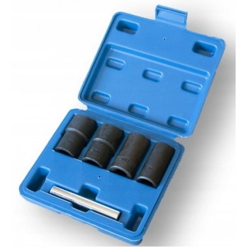 Набор головок 1/2" 17 - 22 мм для слизаных гаек QS50927 QUATROS