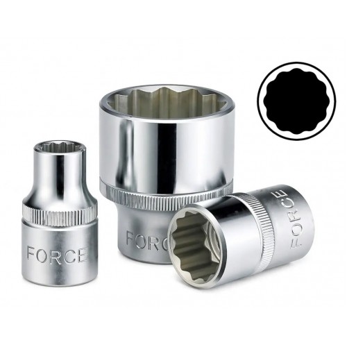 Головка торцева 1/2",12-гранна, WHITWORTH 3/16", довжина 38мм. FORCE 548W3.16 F