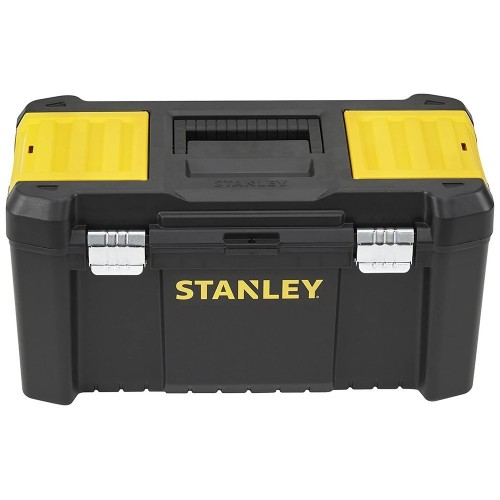 Ящик для інструментів STANLEY : 19" (480х250х250 мм ), пластиковий, комірки в кришці, металеві защіпки, STST1-75521