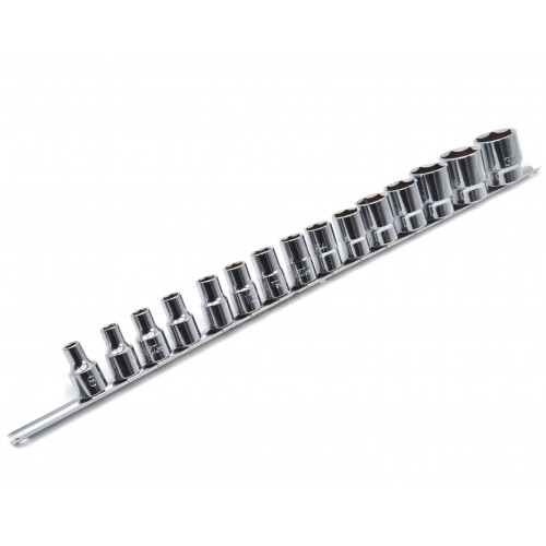 Набор головок 1/2" 15ед. 8~15,17,19,22,24,27,30,32мм (на планке) TOPTUL GAAQ1603U