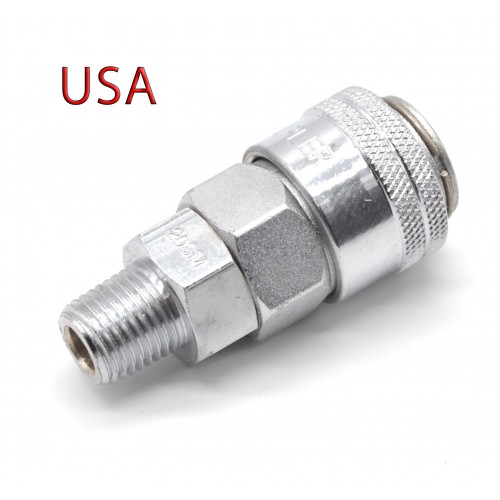 Быстроразъем для пневмосистемы внешняя резьба тип Nitto 1/4" (m) SUMAKE 20SMO
